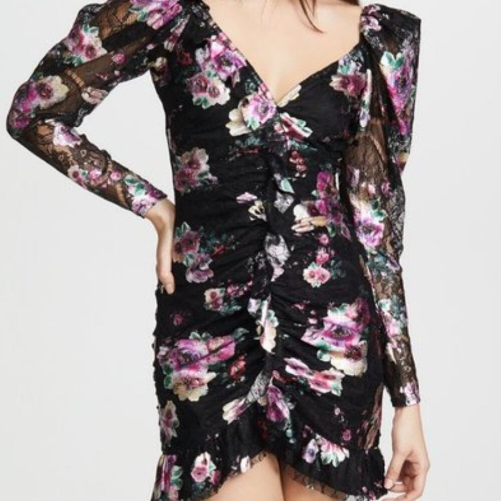 For Love And Lemons Benatar Ruffle Mini Dress - Size Small - Brand New!